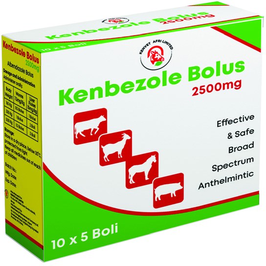 Kenbezole Bolus 2500mg product pack